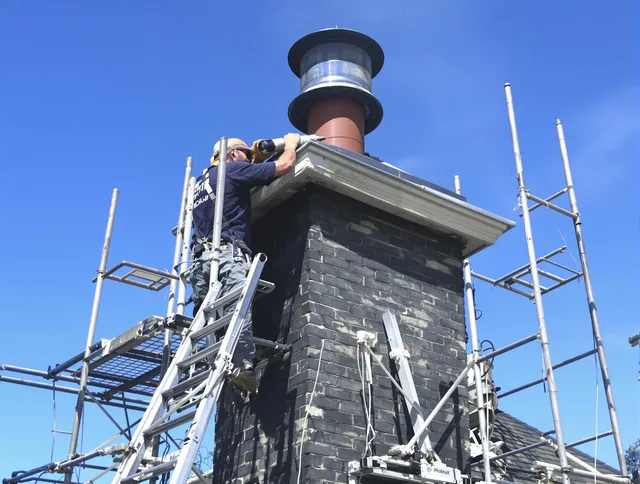 Sturdy chimney crown finished by Tallmadge Chimney Sweep in Tallmadge, OH