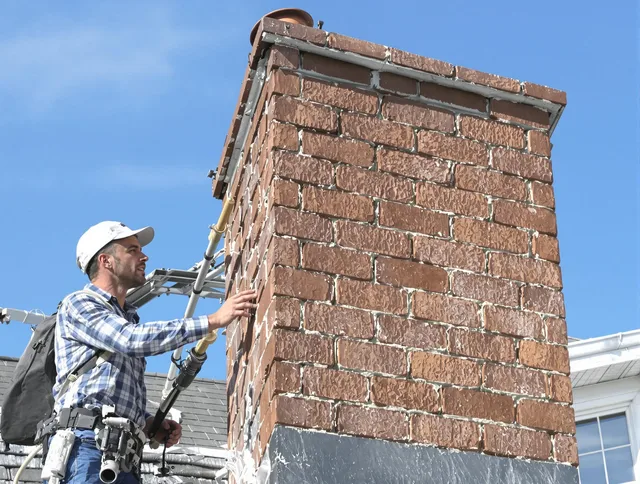 Brickwork for a chimney rebuild by Tallmadge Chimney Sweep in Tallmadge, OH