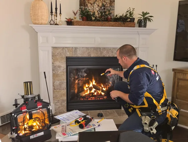 Safety-focused fireplace inspection by Tallmadge Chimney Sweep in Tallmadge, OH
